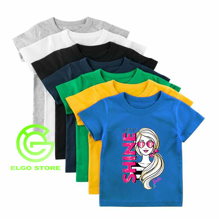 ELGO_STORE | TERBARU Kaos Barbie / Kaos Barbie / Kaos Barbie Anak / Kaos Barbie Anak Perempuan / Kao
