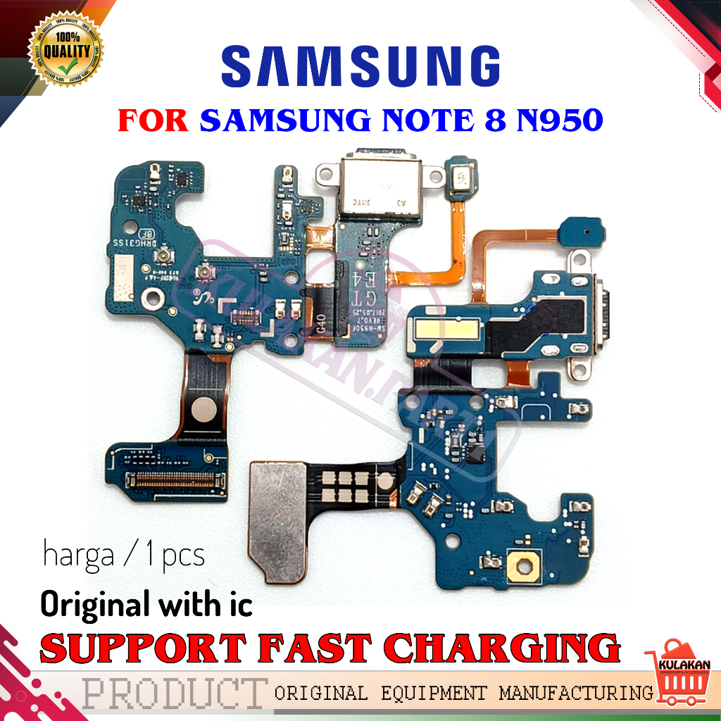 FLEXIBLE UI BOARD PAPAN CONNECTOR CHARGER SAMSUNG NOTE 8 NOTE 9 NOTE 10 PLUS NOTE 10 LITE ORI WITH I