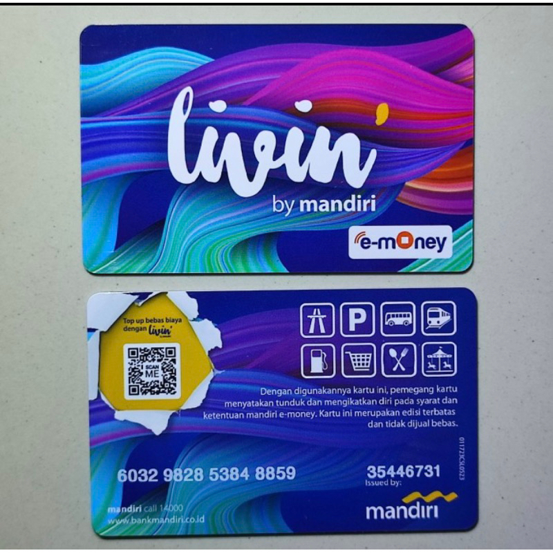 E-money mandiri (saldo 0)