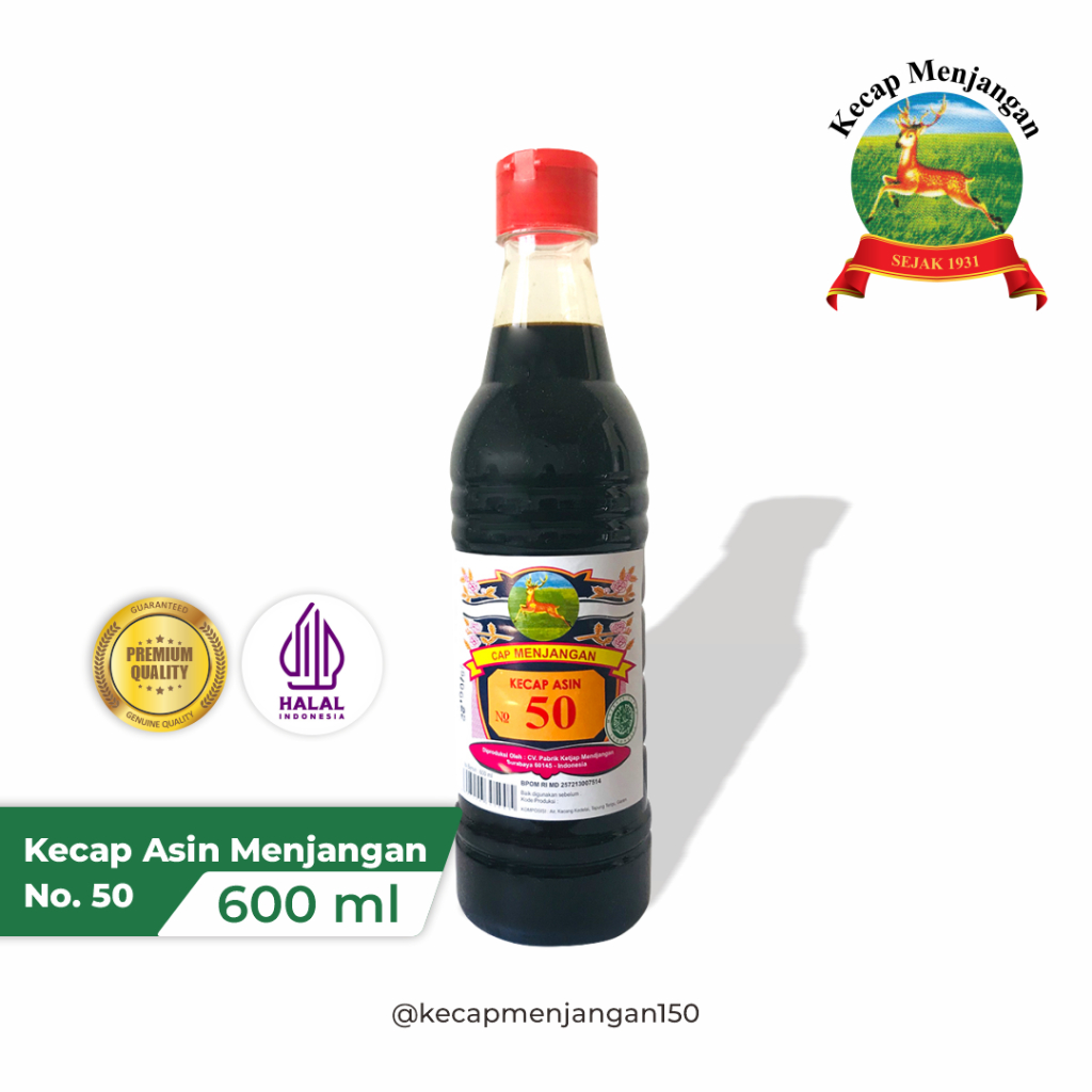 

Kecap Asin Menjangan No. 50 - 600 ml