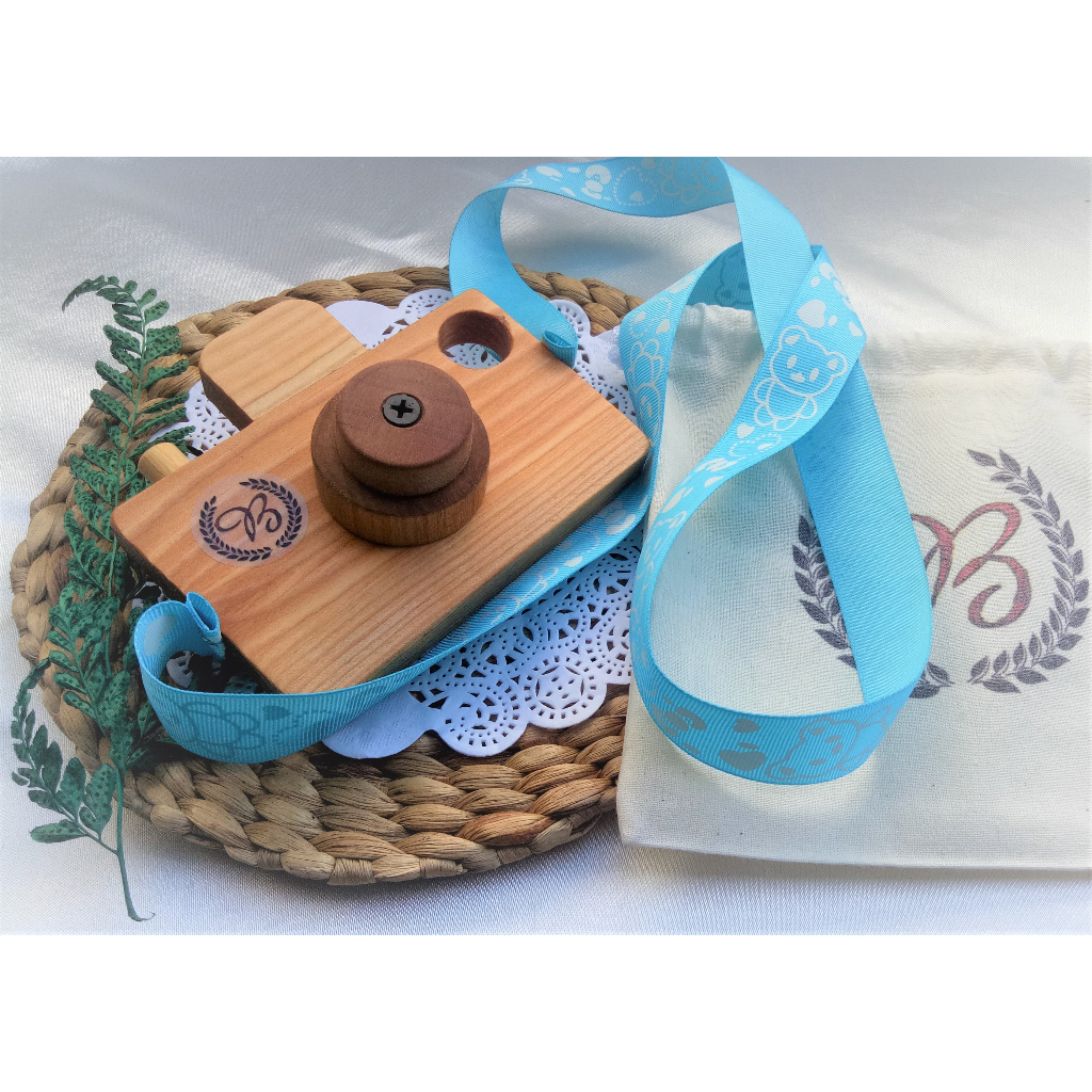Mainan Kamera Kayu Anak, Wooden Camera Toys for Kids, Mainan Kayu