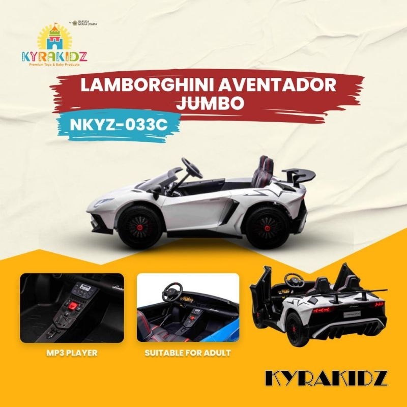 MOBIL AKI ANAK LAMBORGHINI AVENTADOR JUMBO NKYZ-033C NKYZ033C NKYZ 033C