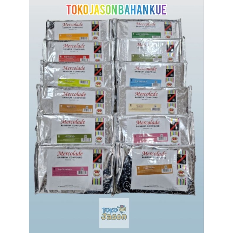 

Mercolade Rainbow Compound 1kg Berbagai Varian Rasa