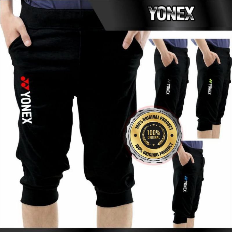 Celana badminton 3/4 olahraga pria bulutangkis-jogger pendek badminton 3/4