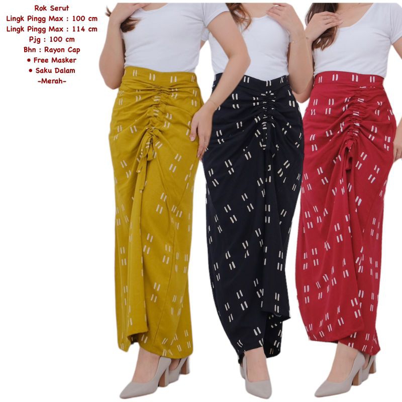 Rok serut batik solo  trendy