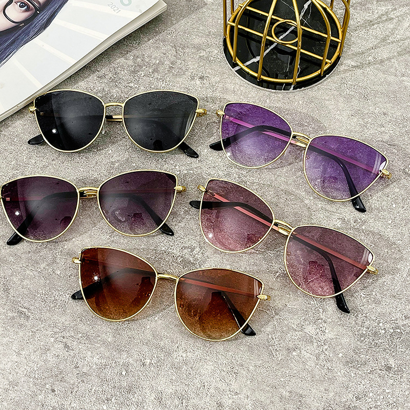 SC✌KC1400 Kacamata Wanita Hitam Cat Eye Anti Radiasi UV Sunglasses Eyewear Kaca mata Fashion