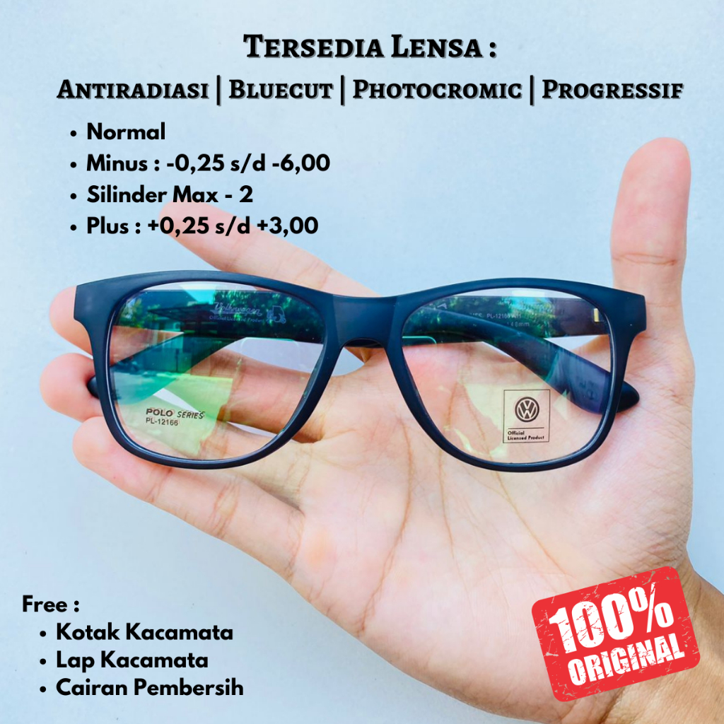 Kacamata Pria Model Kotak Besar Tangkai Lentur Blueray Photocromic