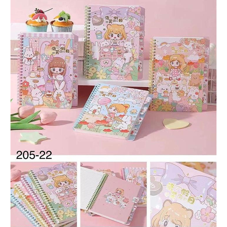 

(A5) NOTEBOOK SPIRAL 205-22 LITTLE GIRL + PEMBATAS (80 LEMBAR) / BUKU TULIS CATATAN MOTIF KARTUN LUCU