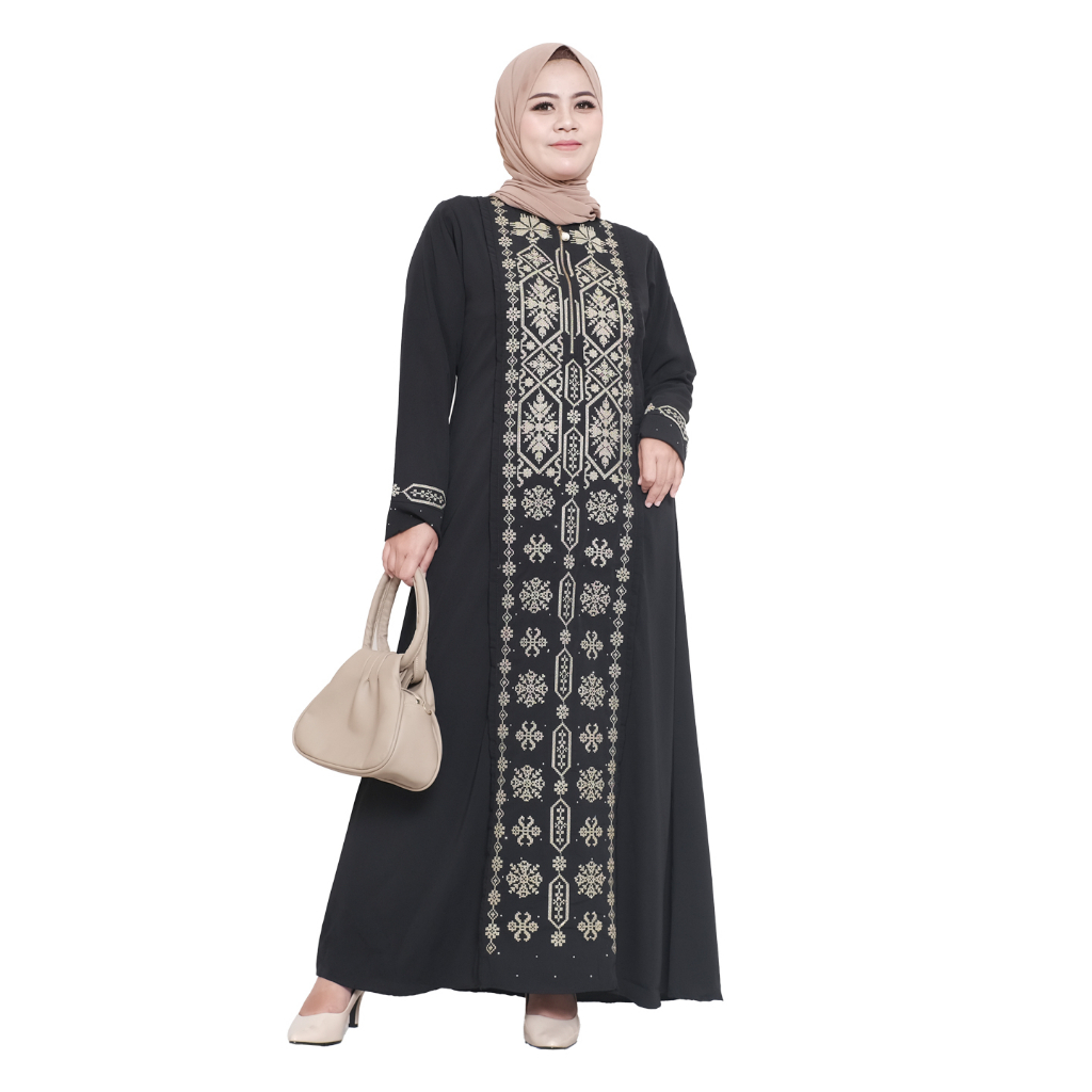 Gamis Abaya Fitri 451 Zalora / Abaya Jetblack / Abaya Comera KC-451