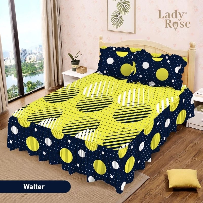 Sprei lady rose king size 6kaki rumbai / rimpel