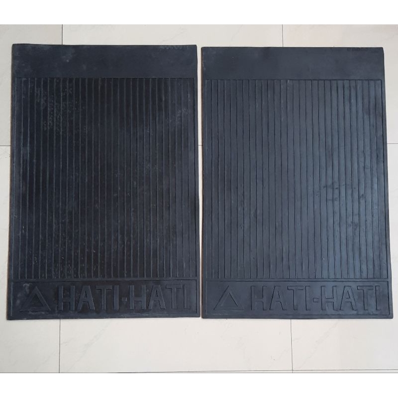 Karpet Lumpur Roda truk,mobil besar/ karpet hati hati lebar ukuran 74x50 harga 1 set = 2 lembar