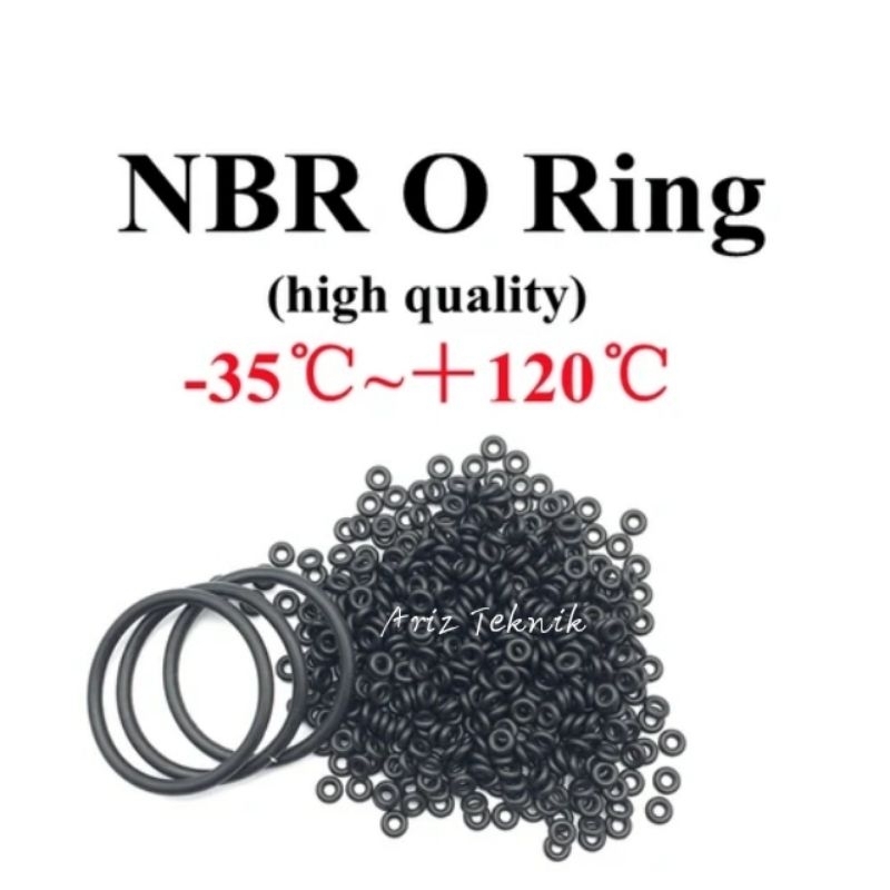 Sil O ring Tebal 1,9mm ( Id 2.8 mm -  ( P3 - P9 ) Nbr N70