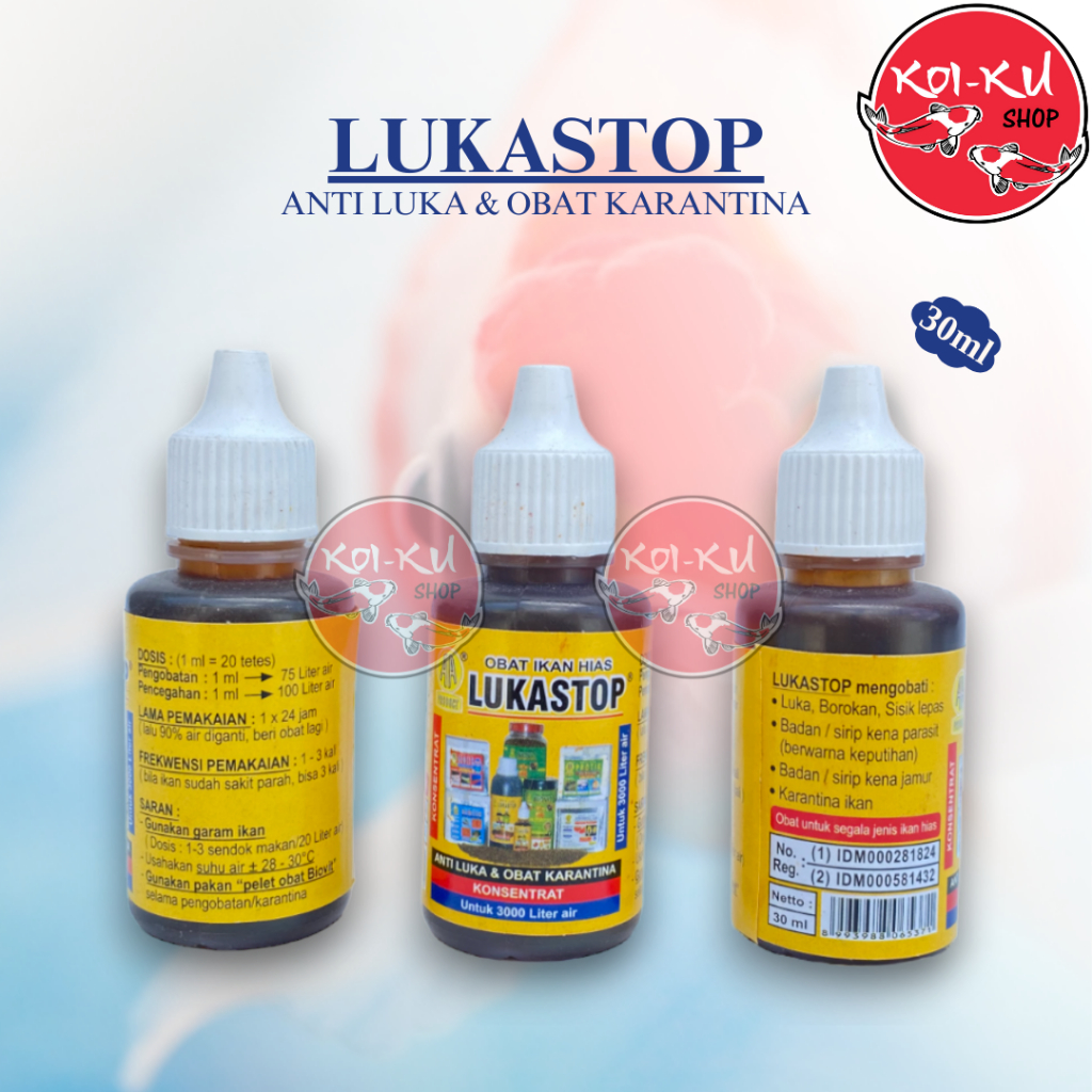 OBAT IKAN LUKASTOP 30ML