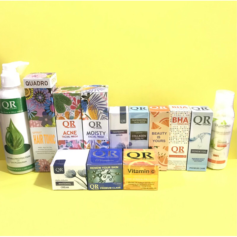 QUADRO QR ALL PRODUCT (Ada kemasan baru dan lama, akan dikirim sesuai dengan ketersediaan stock)