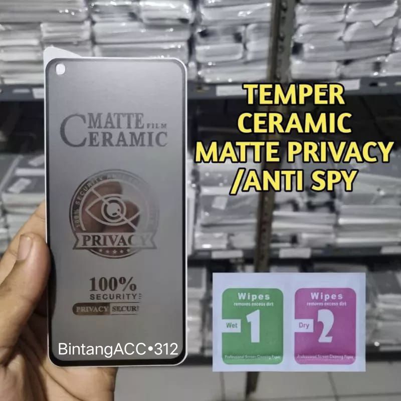 Tempered Ceramic Matte Privacy | Anti Spy All Type IPhone