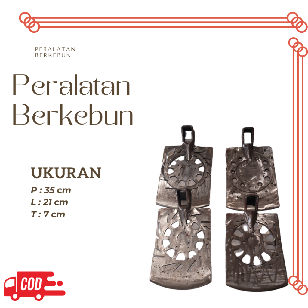 Cangkul/ Pacul Cakram Sambung Bearing Tajam Anti Lengket