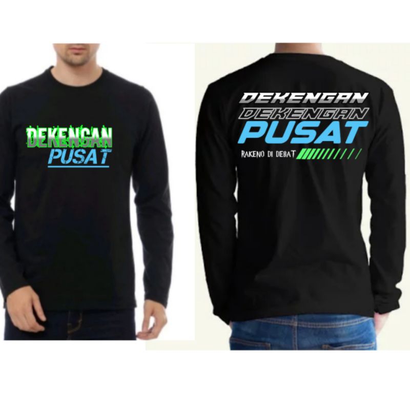 KAOS LENGAN PANJANG DEKENGAN PUSAT KAOS VIRAL DEKENGAN PUSAT
