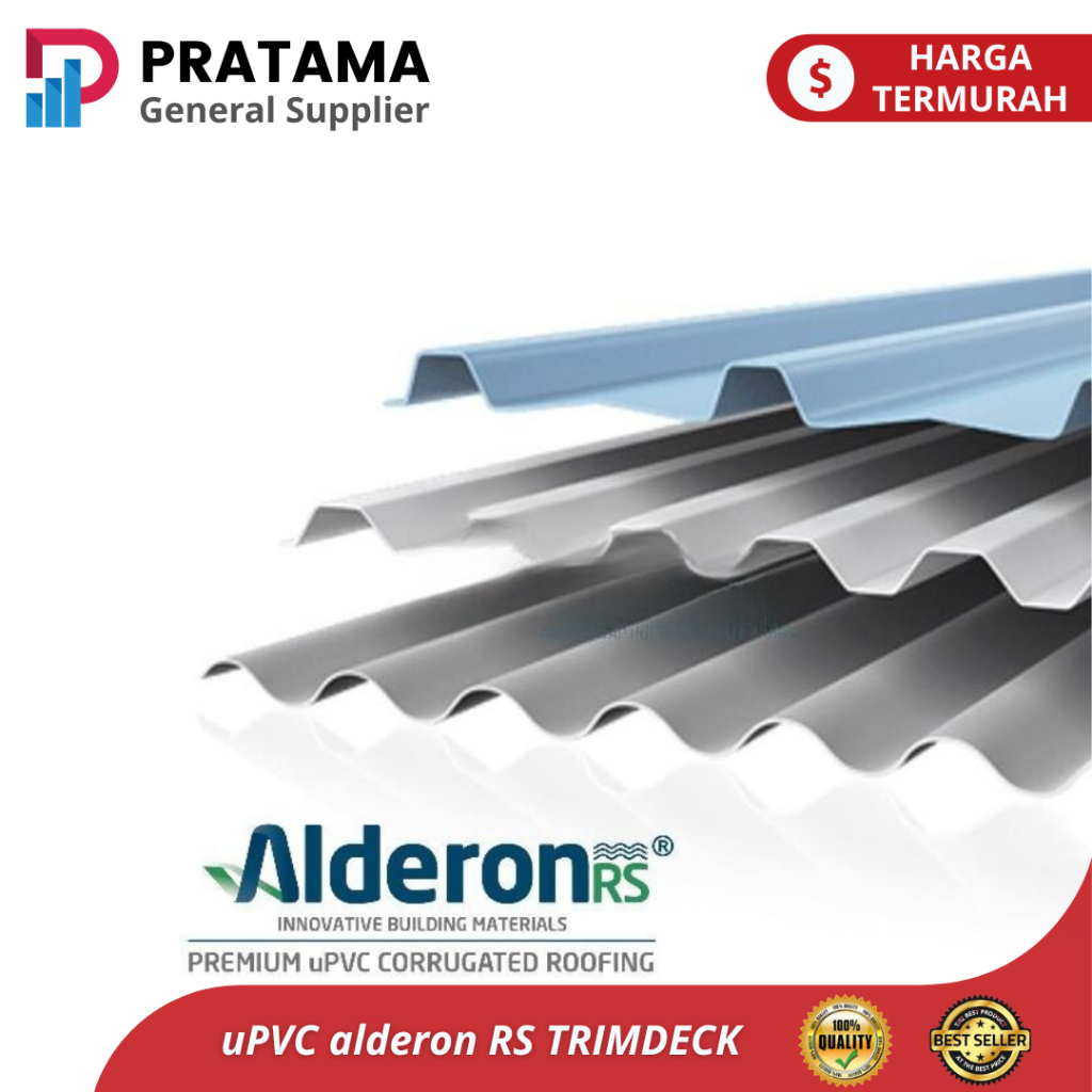 atap gelombang atap uPVC Alderon RS Atap uPVC Single Layer trimdeck 1.2mm | surabaya