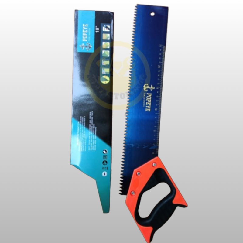 Gergaji Hebel 18 Inch / Gergaji Bata Ringan Gergaji Gagang Karet 18" Inch POPEYE