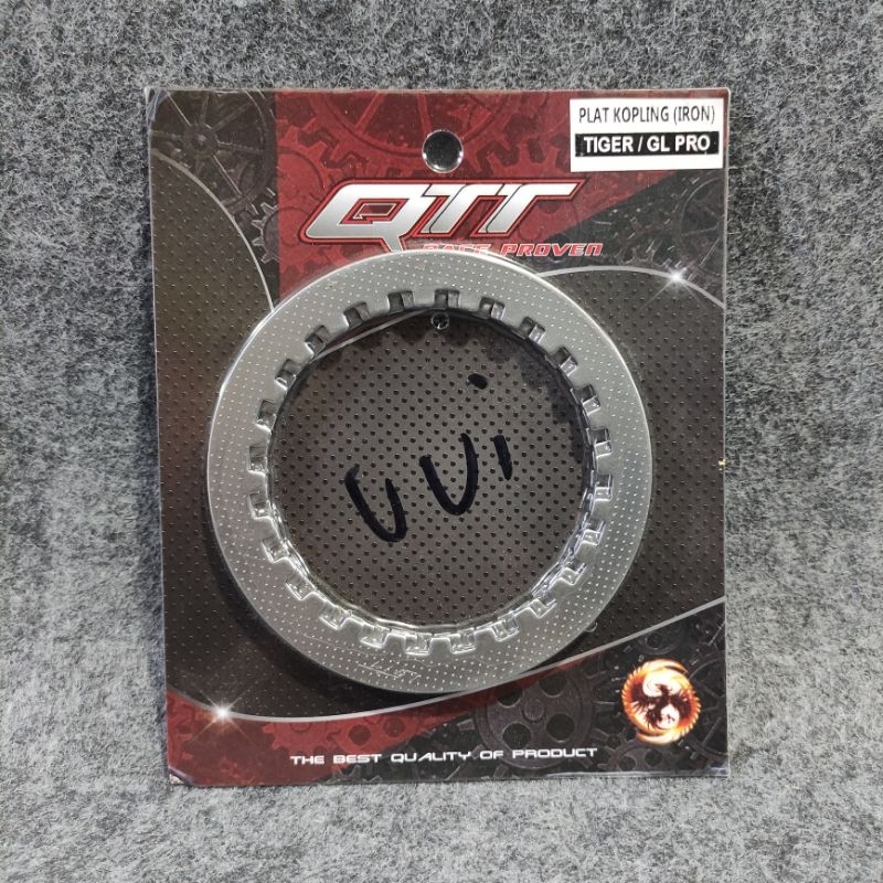 PLAT KOPLING BINTIK TOTOL QTT RACING PLAT GESEK TIGER / GL PRO / HEREX / GRAND / SUPRA 110 ORIGINAL 