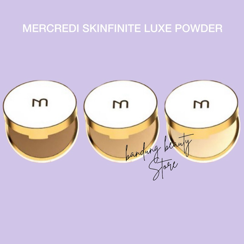 Mercredi Compact Powder / Mercredi Skinfinite Luxe Flawless Finish Powder / Mercredi Powder / Bedak 