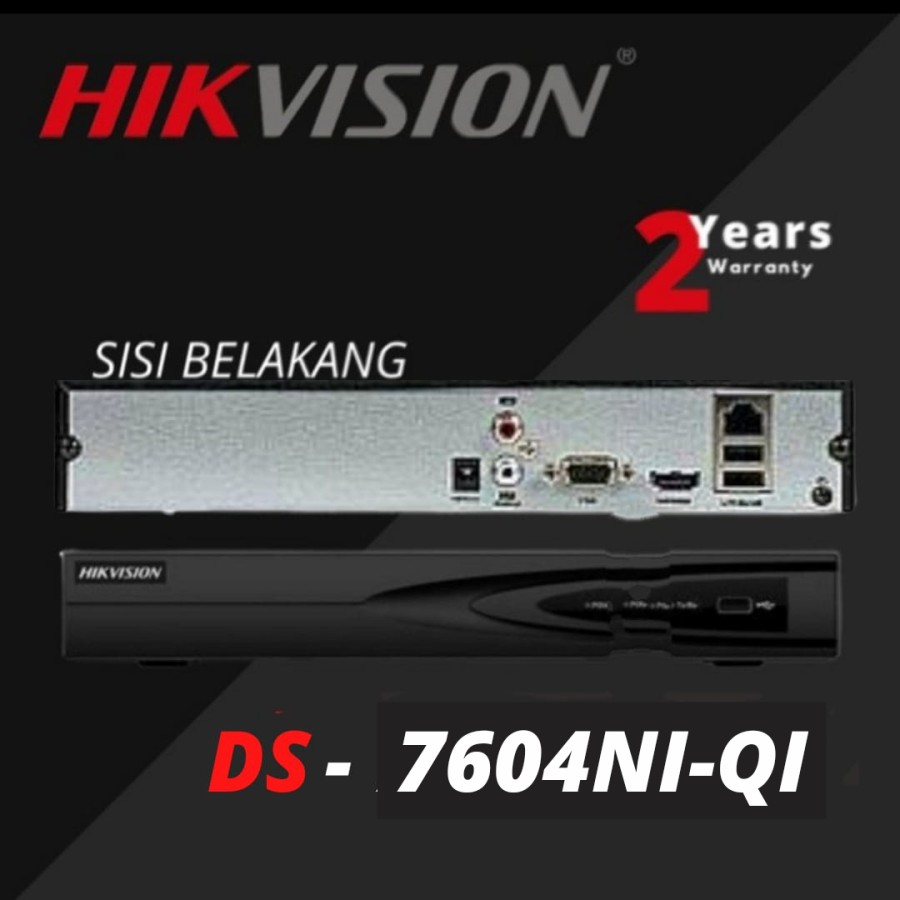 NVR HIKVISION 4CHANNEL DS-7604NI-QI NON POE