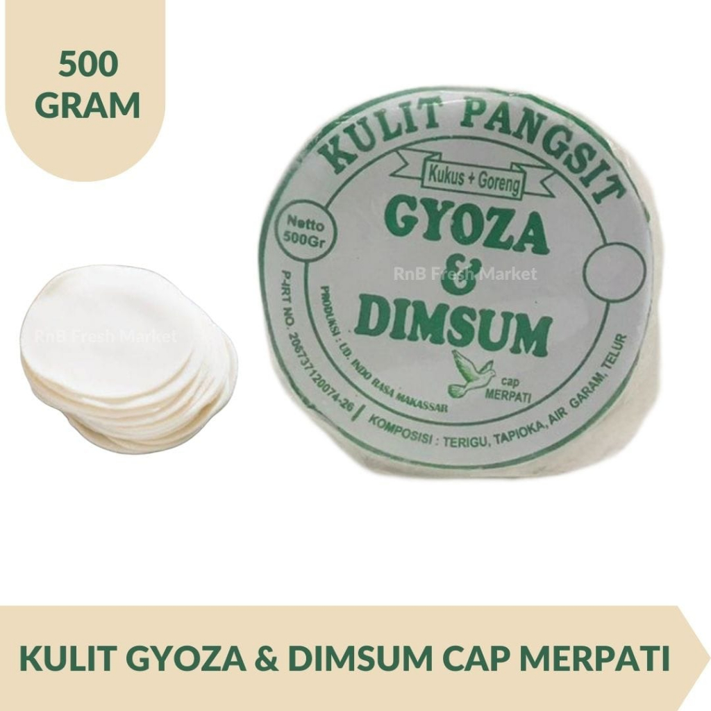 

Kulit Gyoza & Dimsum Cap Merpati 500 Gram