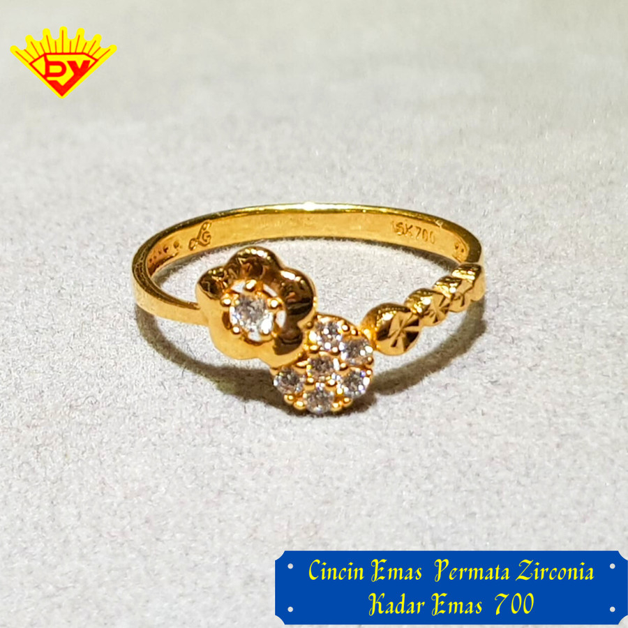 Cincin Emas Kuning Kadar Emas 700