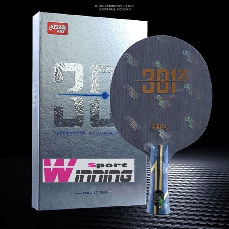 DHS Hurricane 301Z - Kayu Tenis Meja Profesional - Original