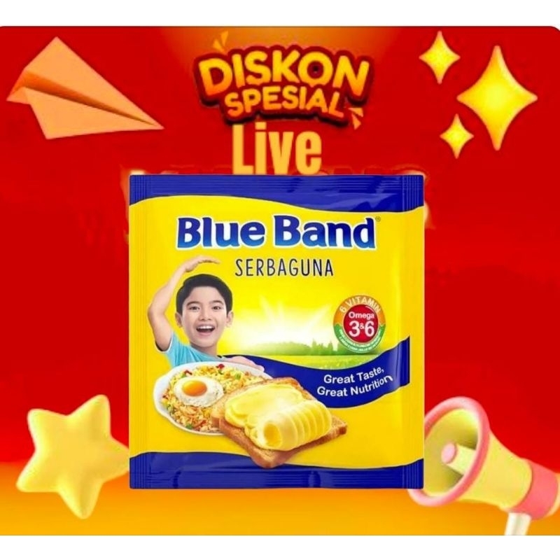 

mentega blueband kemasan 200g isi 2bks