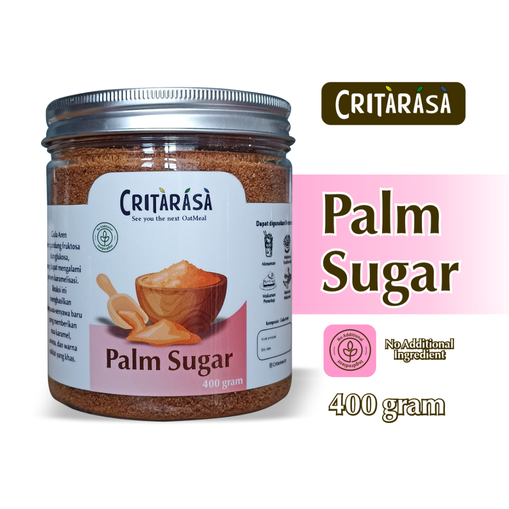 

Critarasa Palm sugar gula aren bubuk organik powder 400gram
