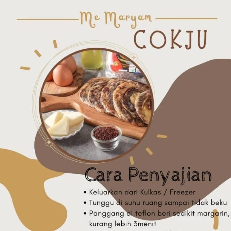 

Roti Maryam Coklat Keju