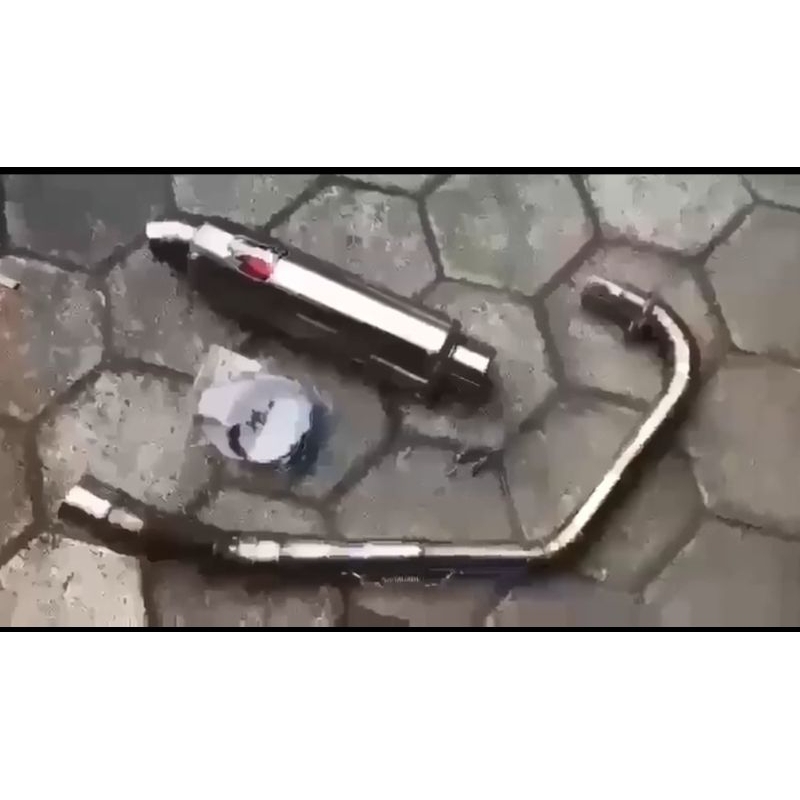 Knalpot full cacing oval begundal CB