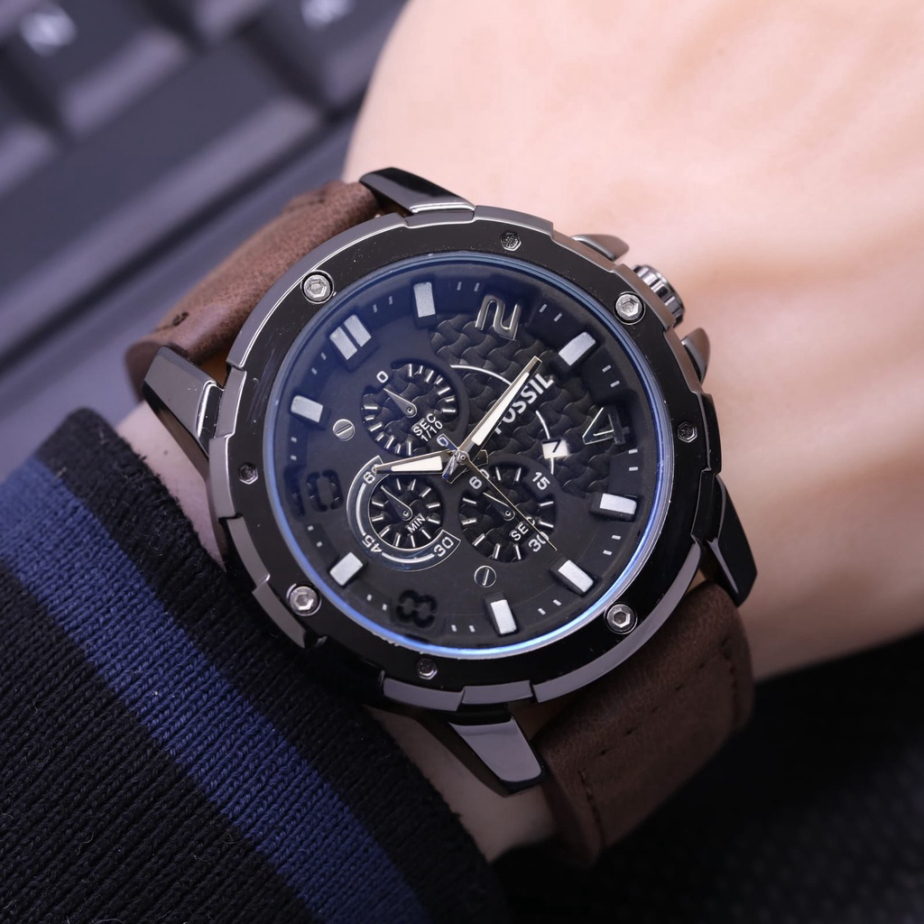 JAM TANGAN PRIA QUIKSILVER KULIT TANGGAL AKTIF QNS-9165 VinT Store