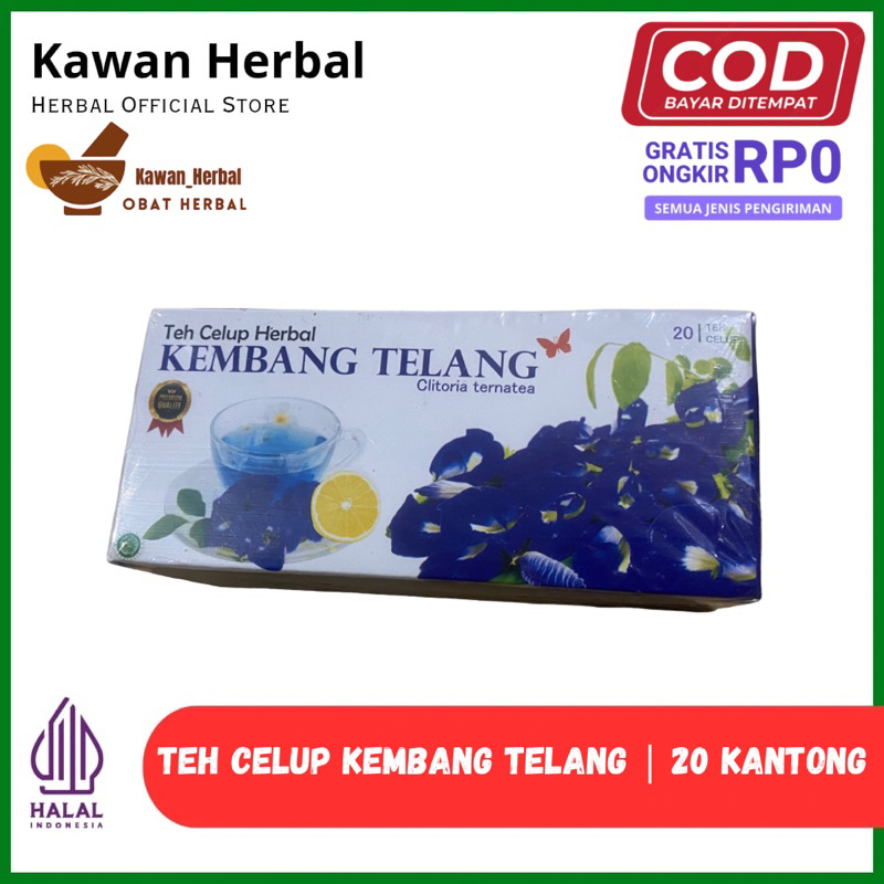 

Teh Celup Kembang Telang (Butterfly Pea) 20 Kantong Teh