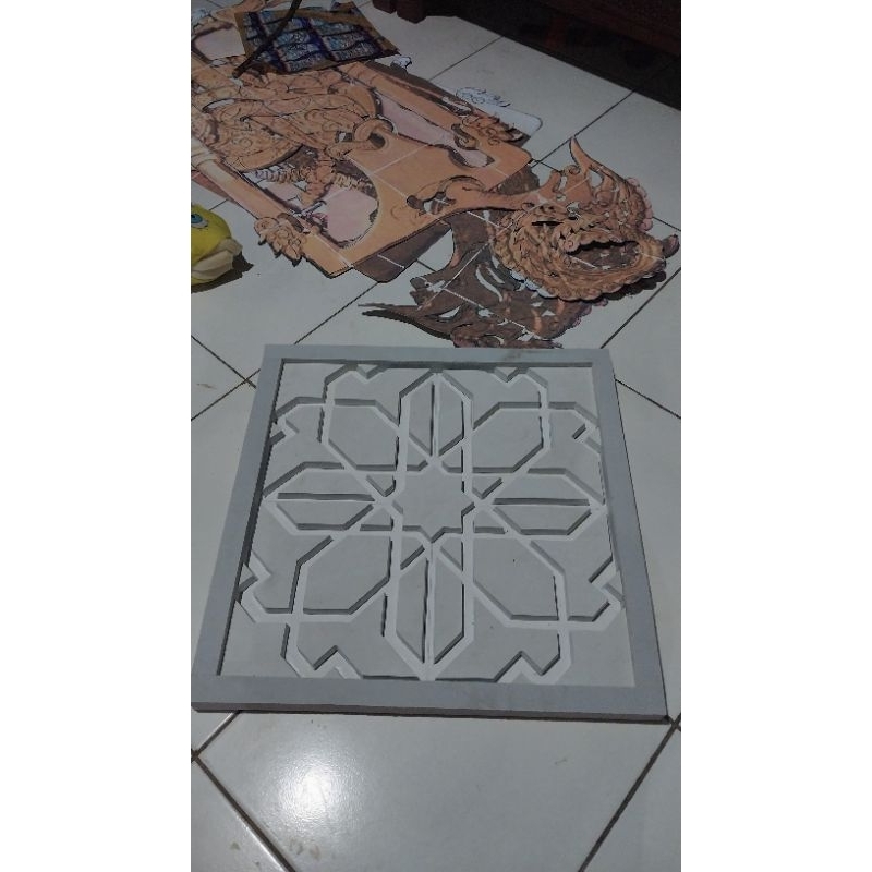cetakan panel dinding ornamen masif 50x50 lisplang/ hiasan pilar/ hiasan dinding