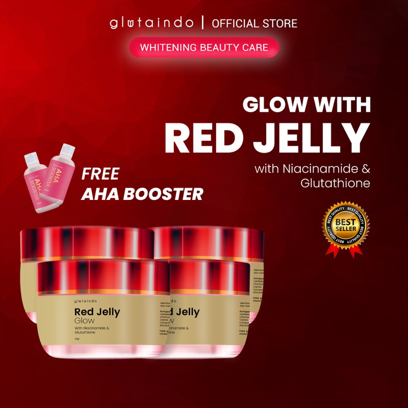 4 Pcs Red Jelly Glowing Booster