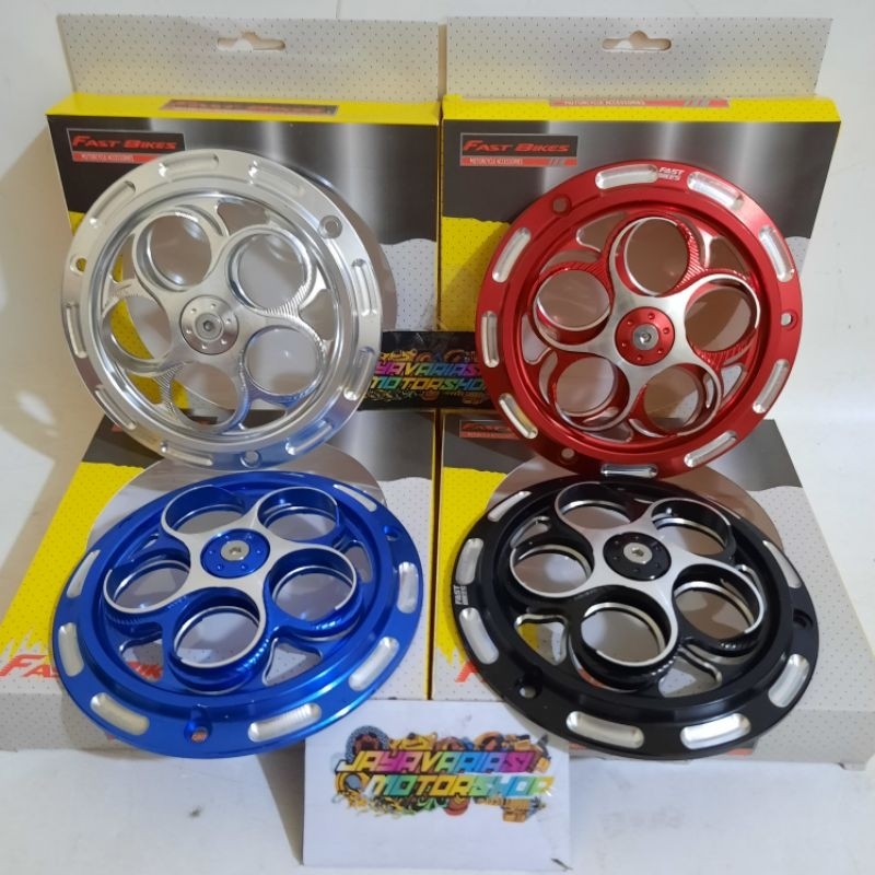 COVER TUTUP PELINDUNG KIPAS RADIATOR SPINNER VESPA FULL CNC COVER MESIN SPINNER VESPA FASTBIKES