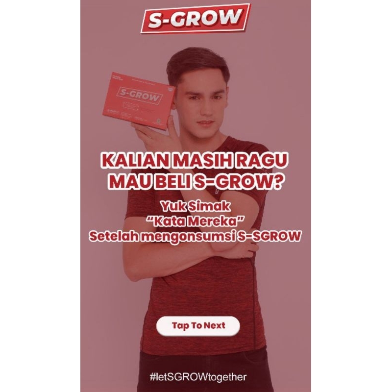 Susu Berkalsium Tinggi SGROW | Isi 10 sachet