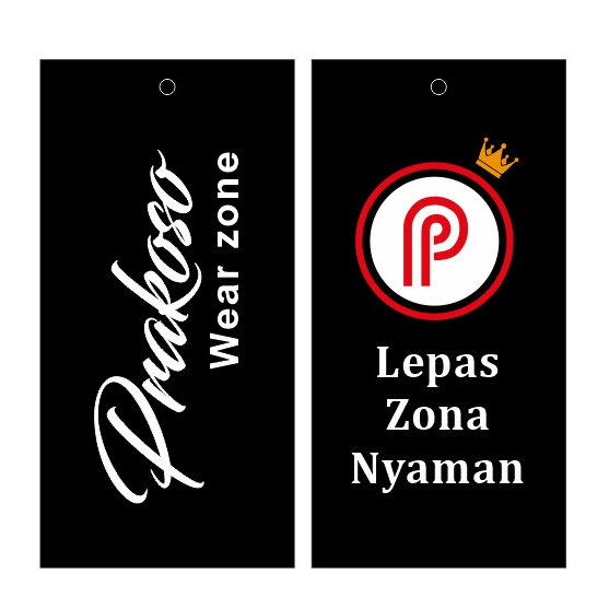 

label hangtag tebal ivory PRAKOSO