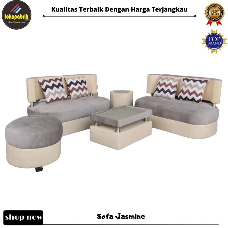 Sofa Tamu 221 Minimalis / Kursi Sofa Jasmine Murah Bogor Bekasi Tangerang