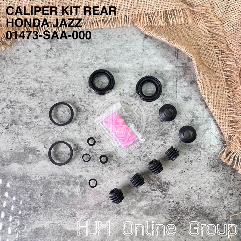 CALIPER KIT - SEAL KIT KARET REM CAKRAM BELAKANG HONDA JAZZ GE8 RS
