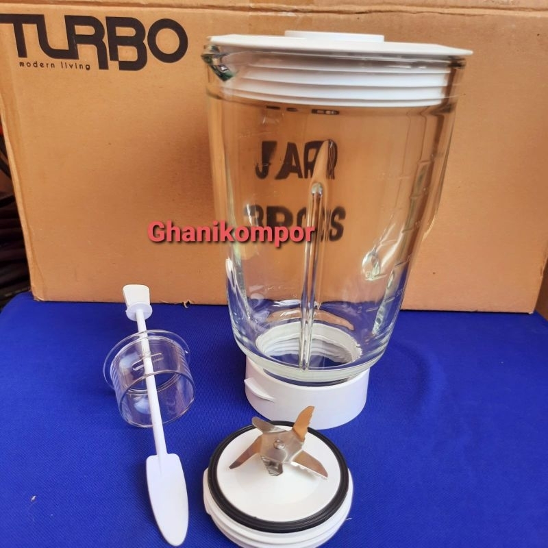 Gelas Jar Blender Turbo Original - Pisau monting blender Turbo - Gelas blender turbo