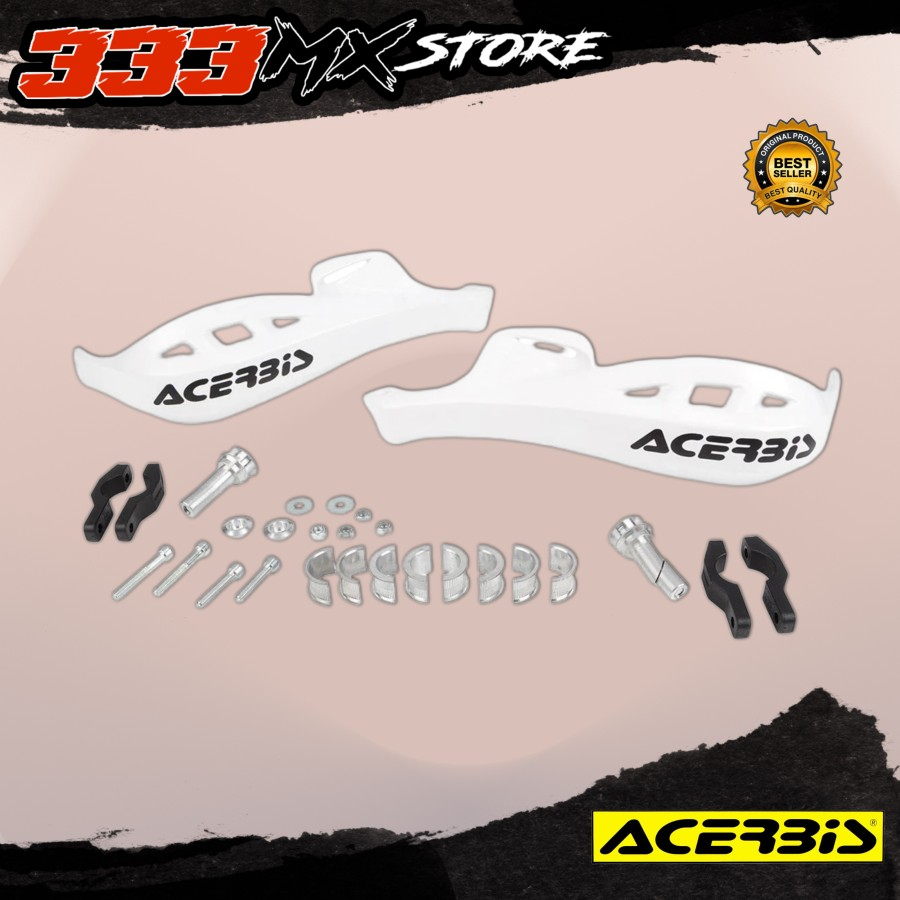 Handguard Acerbis Rally Profile White Acerbis Handguard Rally Original