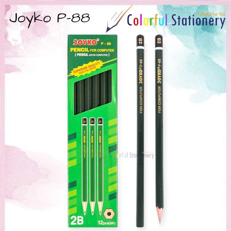 

Pensil 2B Joyko Hijau P-88 (12 Pcs)