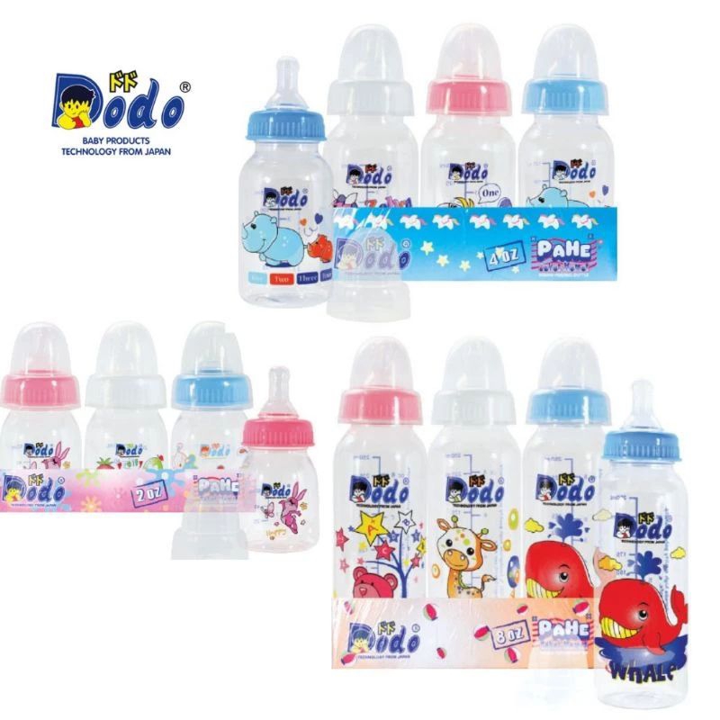 BOTOL SUSU DODO/ BOTOL DODOT  DODO 60 ML, 125 ML, 250 ML