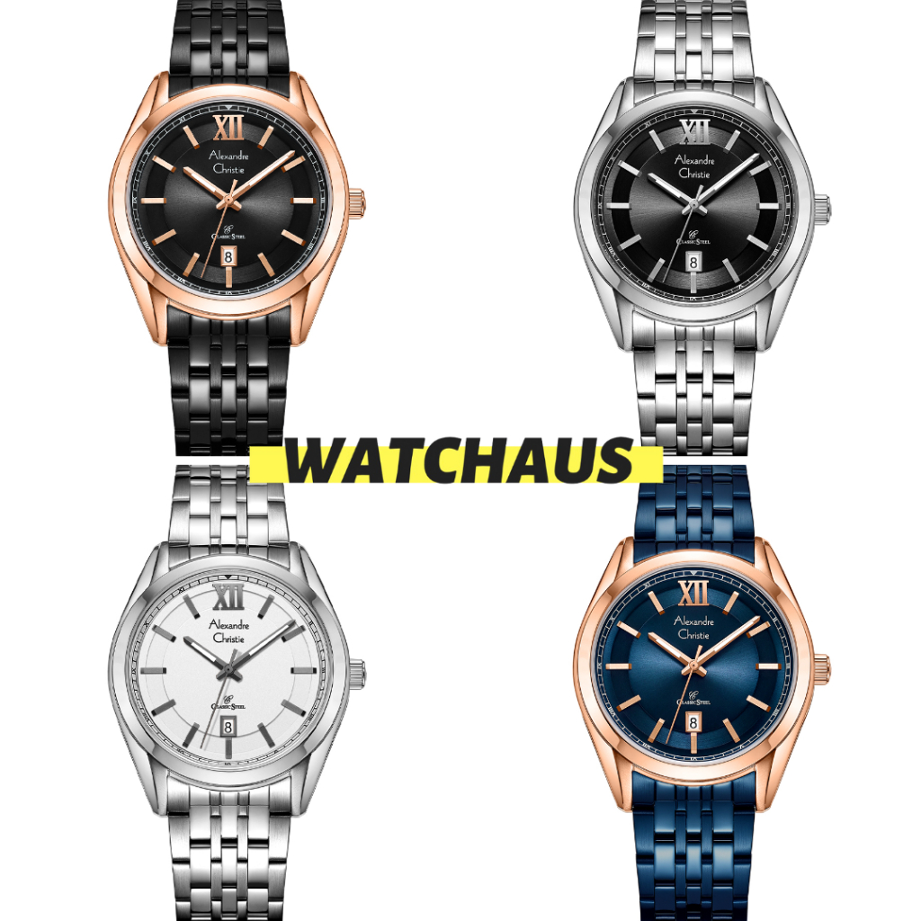 JAM TANGAN PRIA ALEXANDRE CHRISTIE AC8690 AC 8690 MDB ANALOG STAINLESS STRAP