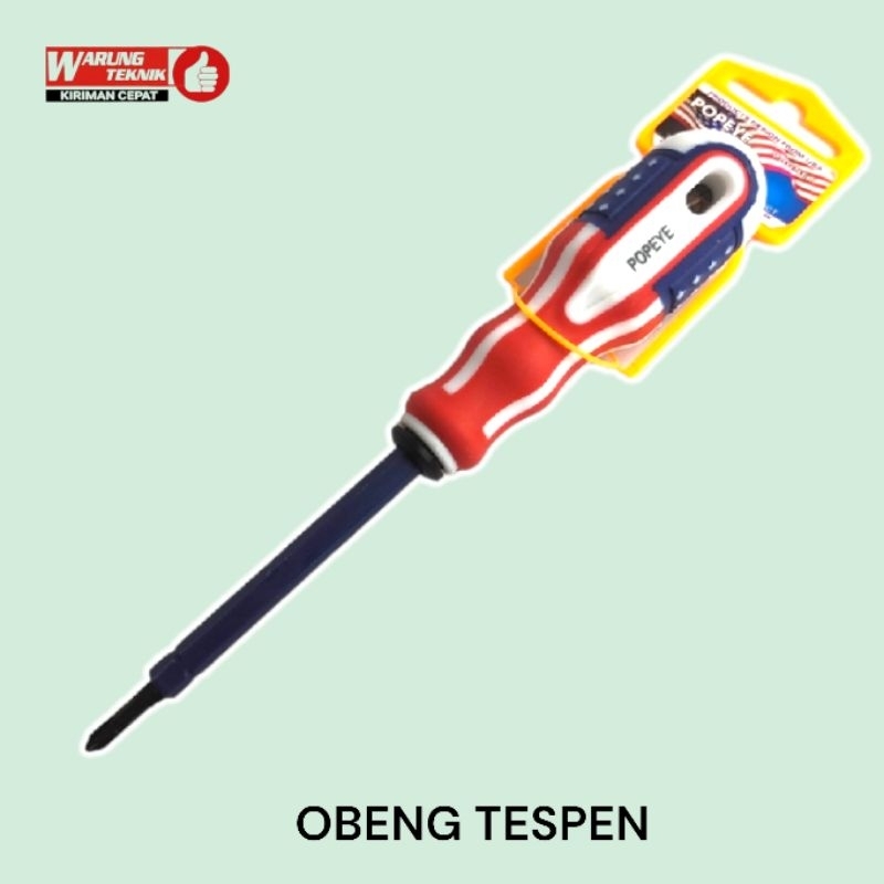 OBENG MAGNET PLUS MINUS + TESPEN OBENG BOLAK BALIK