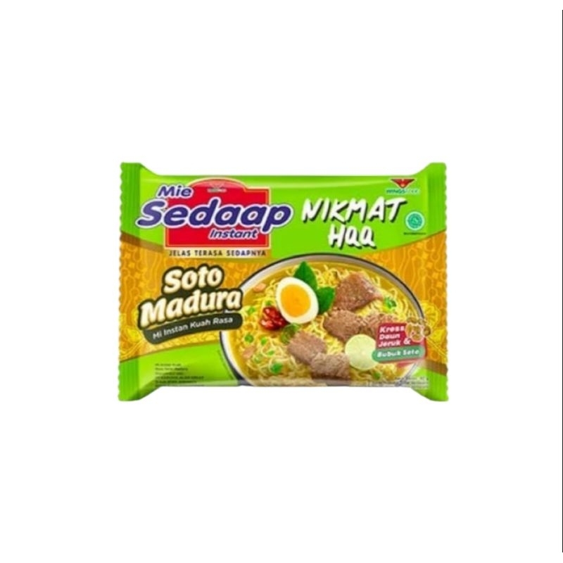 

Mie Sedaap Instan Kuah Soto Madura 82g