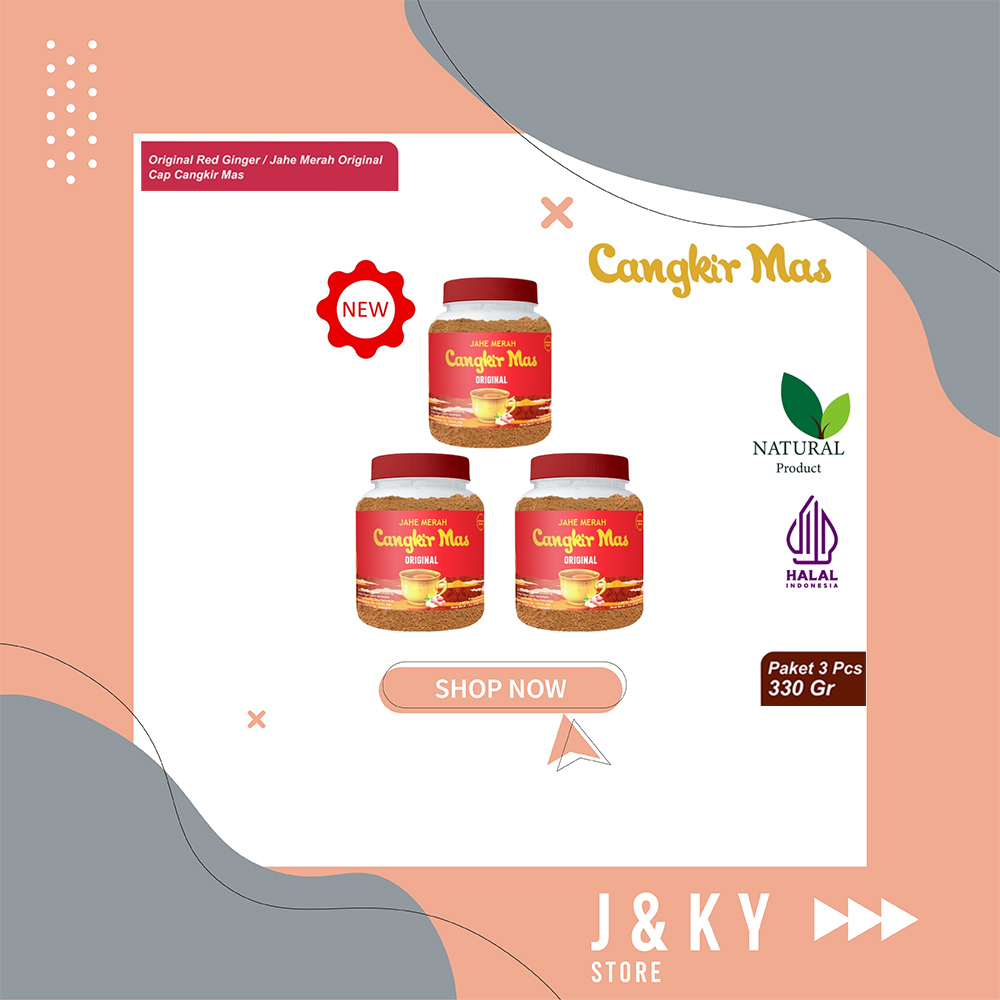 

Cangkir Mas Jahe Merah Original 330 Gram Paket isi 3 - Cangkir Mas Jahe Merah Original Plus Gula Alami Minuman Kesehatan Herbal Jahe Merah Instant (330 gr) - Jahe Merah Cangkir Mas Original Plus Gula Minuman Kesehatan Herbal 330gr - Cangkir Mas Jahe Merah